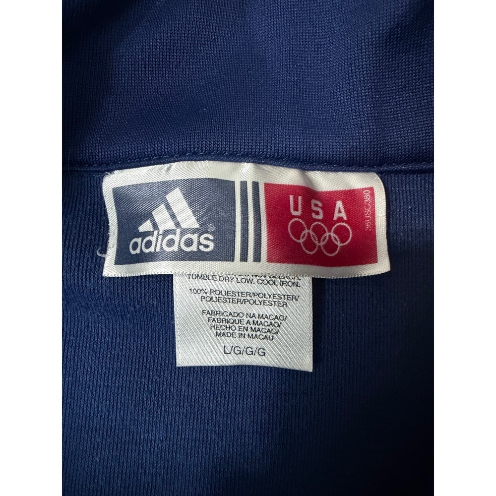 Vintage USA Olympics Track Jacket Womens Large Red White Blue Sydney 2000 Adidas - Picture 3 of 8